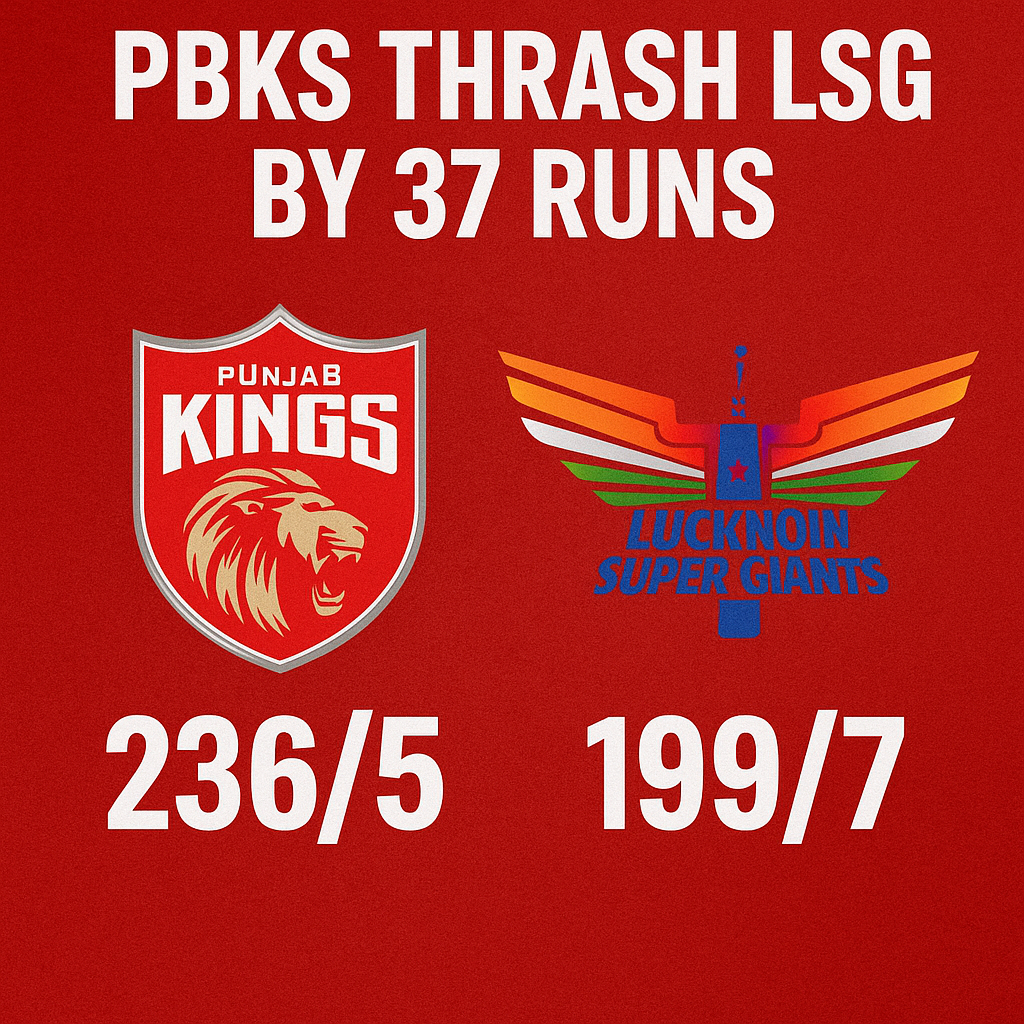 PBKS Thrash LSG